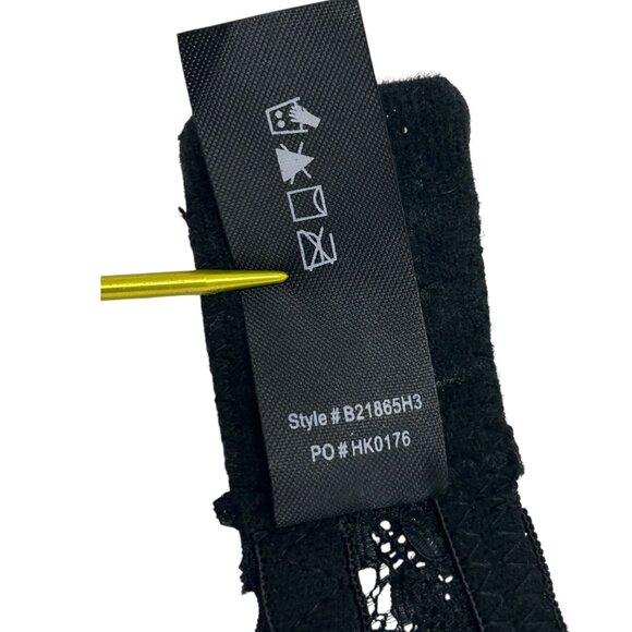 NWOT René Rofé Extreme Push Up Bra Black Lace Convertible Strap 34A - Picture 6 of 12